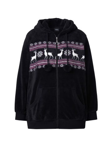 Ulla Popken Loungewear Oberteil in schwarz