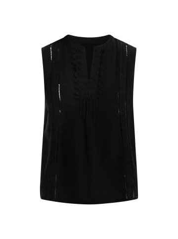 Albee Women Blusentop Mit Spitze in Schwarz