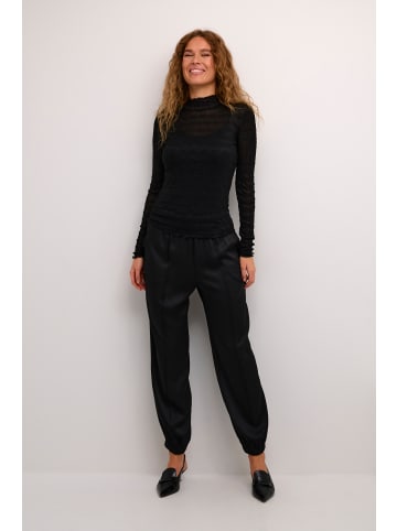 Kaffe Langarm-Shirt KAbecca Slim fit in Black Deep CC.