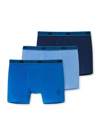 Schiesser Retroshorts 3er-Pack Basic Kids in blau mehrfarbig 2