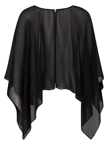 Zero  Poncho Chiffon Rundhalsausschnitt in Black Beauty