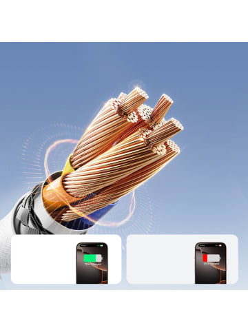 Joyroom S-A28 USB-C auf USB-C Kabel 60W 1m Weiß
