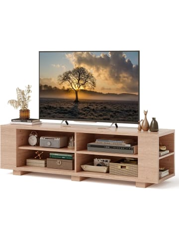 COSTWAY TV-Schrank bis zu 65 Zoll in Beige