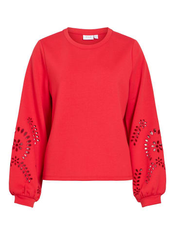 Vila Langärmeliges Sweatshirt in Mars Red1