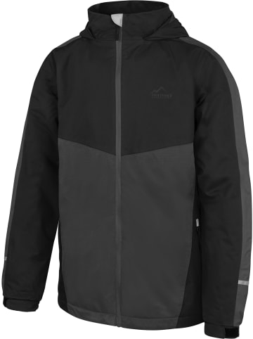 Normani Outdoor Sports Kinder Regenjacke mit Fleecefutter Wasilla in Schwarz