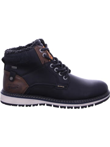 TOM TAILOR Denim Schnürstiefel Mit Tex-Membran in schwarz