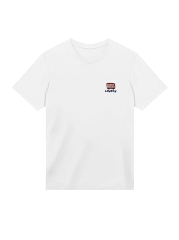 F4NT4STIC T-Shirt London Red Bus Bestickt in weiß