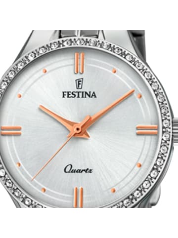 Festina Analog-Armbanduhr Festina Mademoiselle silber klein (ca. 29mm)