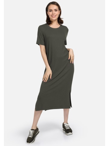 HELMIDGE Etuikleid Maxikleid in khaki