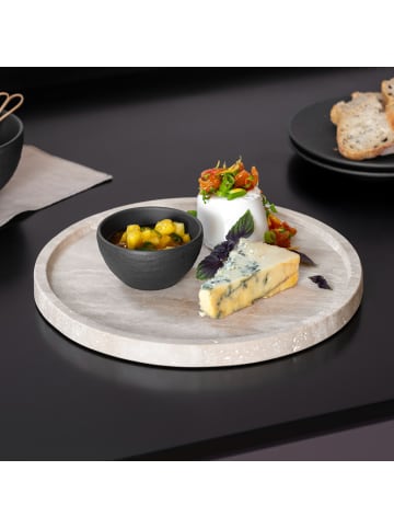 Villeroy & Boch Servierteller Manufacture Travertine in beige