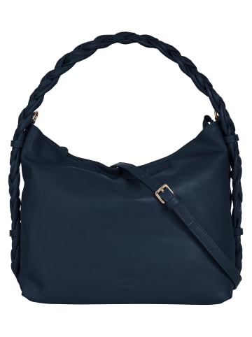 Samantha Look Umhängetasche echt Leder in blau