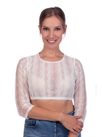 Edelnice Dirndlbluse Lea in weiß