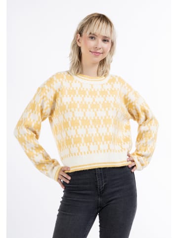 myMo Damen Strickpullover in Gelb