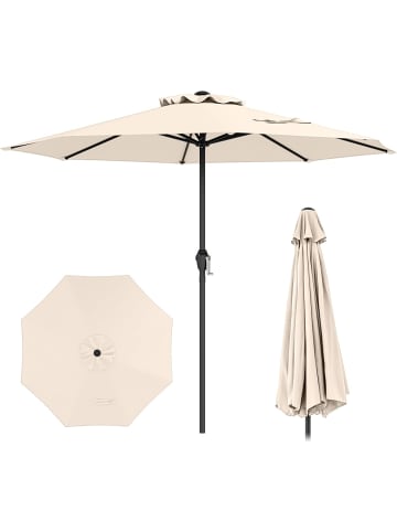 COSTWAY Sonnenschirm 250 cm in Beige