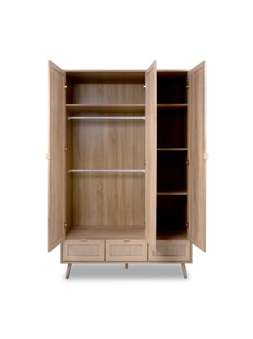 CALICOSY Schrank BALI in Helles - (W) 120  x (H) 195  x (L) 55  cm