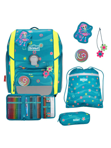 Scout Genius Schulranzen-Set 4-teilig Little Flowers