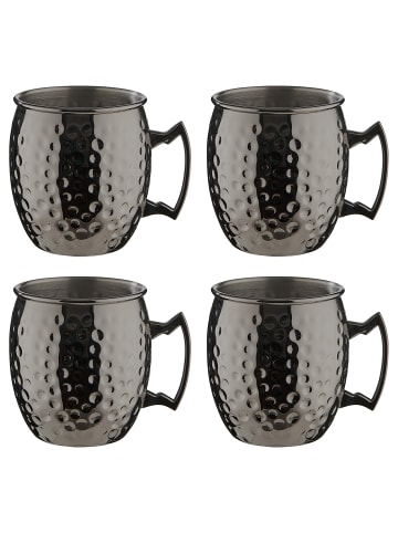 Butlers Becher MOSCOW MULE 4er-Set in Schwarz
