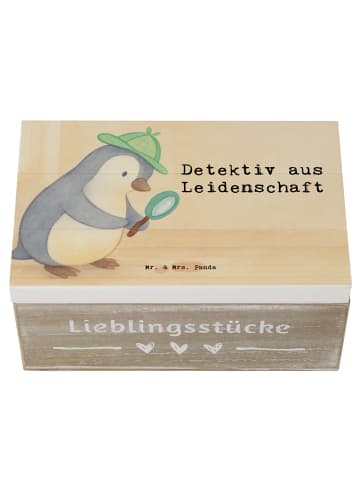 Mr. & Mrs. Panda Geschenkbox Detektiv Leidenschaft Design mit Sp... in Weiß