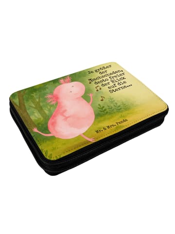 Mr. & Mrs. Panda Federmappe Axolotl Tanzen Design mit Spruch in Weiß