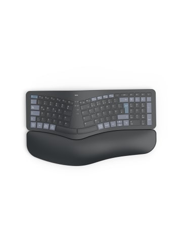 Hama WK-900 Ergo, Schwarz, QWERTZ in Schwarz