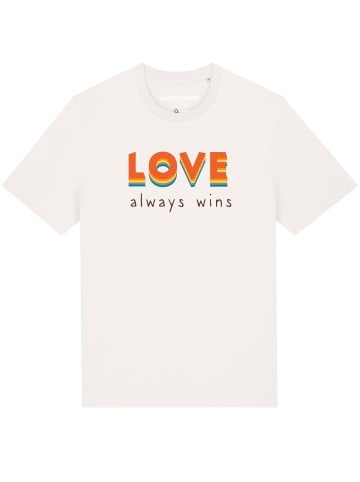 wat? Apparel T-Shirt Love always wins in Off White