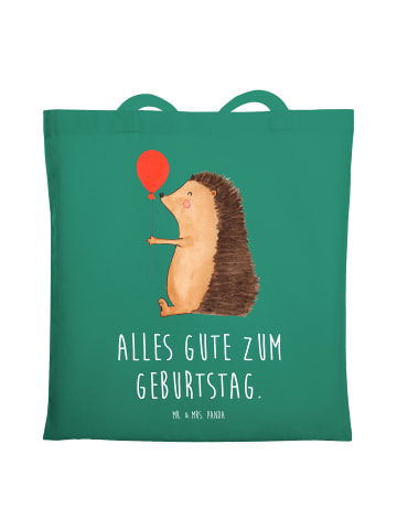 Mr. & Mrs. Panda Umhängetasche Igel Luftballon mit Spruch in Mint