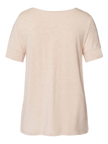 Hanro T-Shirt Natural Elegance in toffee melange