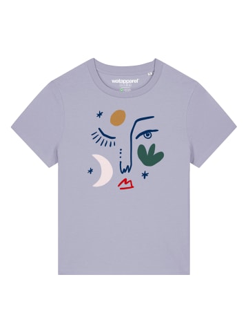 wat? Apparel T-Shirt Love and flex in Lavender