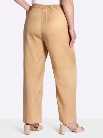 sheego Hose lang in camel
