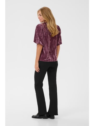 Kaffe Kurzarm-Bluse KAelva Regular fit in Tulipwood