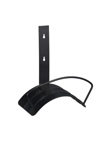 relaxdays Schlauchhalter in Schwarz