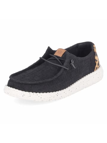 Hey Dude Mokassins WENDY WILDCAT in schwarz