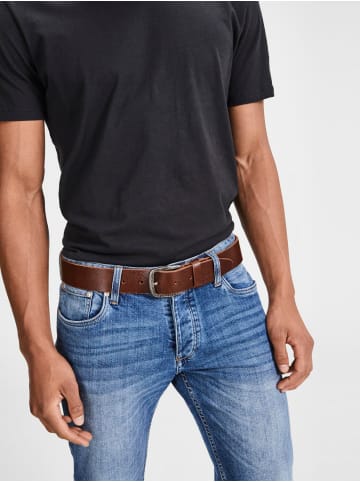 Jack & Jones Ledergürtel 'JACPAUL' Braun