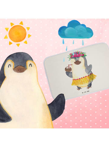 Mr. & Mrs. Panda Badteppich Pinguin Kokosnuss ohne Spruch in Weiß