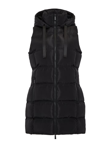 Threadbare Longweste THB Vinyard Sporty Gilet in Schwarz