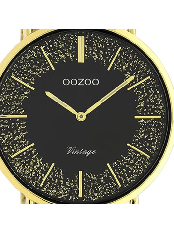 Oozoo Armbanduhr Oozoo Vintage Series gold groß (ca. 40mm)