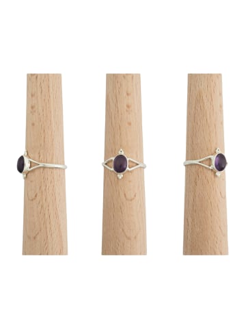 mantraroma 925er Silber - Ringe mit Amethyst