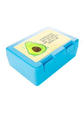 Mr. & Mrs. Panda Lunchbox Avocado Glücklich mit Spruch in Gelb Pastell