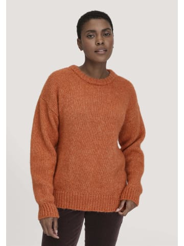 Hessnatur Strick Pullover in rotorange