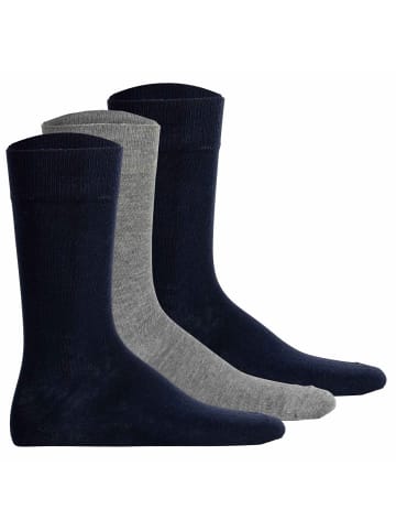 Hudson Socken 3er Pack in Dunkelblau/Grau