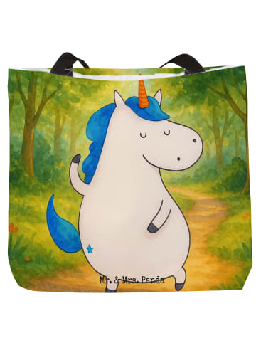 Mr. & Mrs. Panda Shopper Einhorn Mann Design ohne Spruch in Weiß