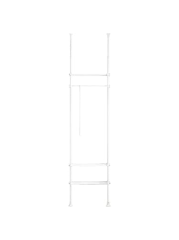 SoBuy Stehender Kleiderständer in Mattweiß - (W) 16.5 x (H) 233 x (L) 52 cm