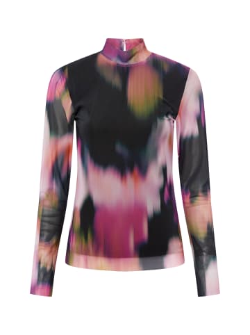 Y.A.S Langarmshirt YASMindy in schwarz pink