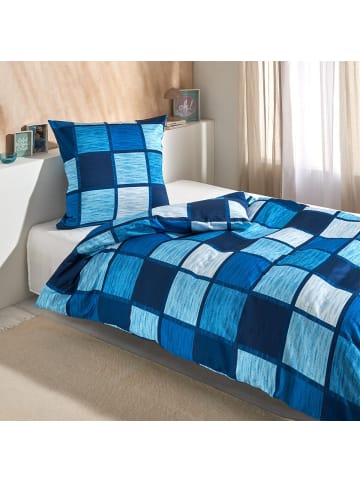 Traumschlaf Bettwäsche Verso denim in blau