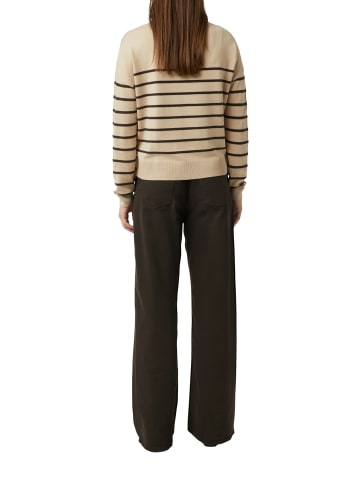 comma Pullover in braun schwarz - 0002