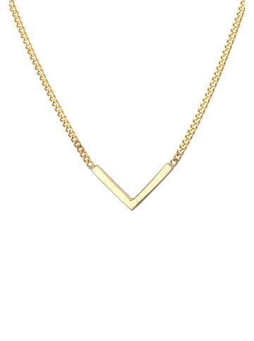 Elli Halskette 375 Gelbgold Geo, V-Kette in Gold