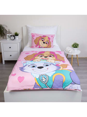 Paw Patrol Paw Patrol Baby und Kinder Bettwäsche Set 100 × 135 cm + 40x60 cm in Rosa