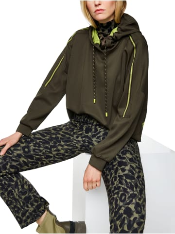 MARC CAIN SPORTS  Sportives Sweatshirt mit Kapuze in Olive Drab