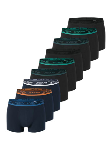 UNCOVER BY SCHIESSER Retro Short / Pant Cotton in Schwarz / blau