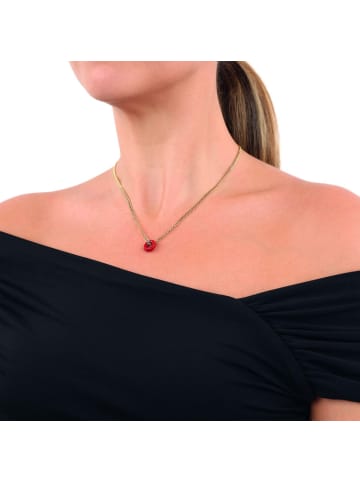 Noelani Kette mit Anhänger Edelstahl, IP gold, Epoxy in Gold